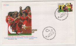 TURKEY,TURKEI,TURQUIE,2002 WORLD CUP   2002  FDC - Cartas & Documentos