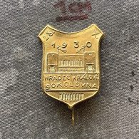 Badge Pin ZN010272 - Gymnastics Sokol Czechoslovakia Hradec Kralove 1930 - Gymnastique