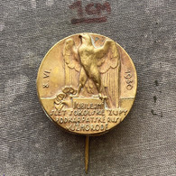 Badge Pin ZN010281 - Gymnastics Sokol Ukraine Hungary Czechoslovakia Zupa Podkarpatska Rus Uzhorod Ungvar 1930 - Gymnastique