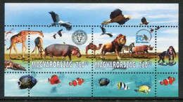 HUNGARY 2008 Debrecen Zoo Block  MNH / **.  Michel Block 321 - Hojas Bloque