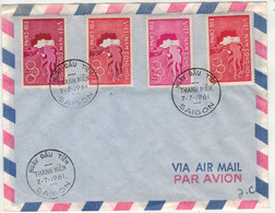 Viêt-Nam // Vietnam //  Lettre FDC 7/7/1961 - Viêt-Nam