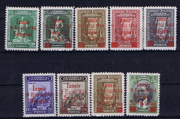 Turkey Mi 971 - 979  Isf1315 - 1323  1934  IzmirMint Never Hinged, New Without Hinge. Postfrisch - Usados