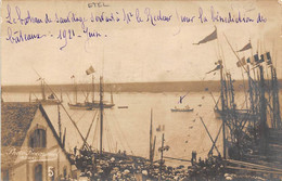 Etel    56     Fête Des Thoniers . Le Bateau De Sauvetage  Servant à M.Le Recteur     Carte Photo       (voir Scan) - Etel