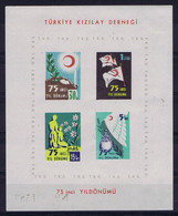 Turkey Mi Zwangszuschlagsmarken Bl 3 1952 Mint Never Hinged, New Without Hinge. Postfrisch - Ungebraucht