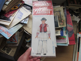 National Costumes Cardboard Doll  Yugoslavia Nosnje Naroda Juguslavije  Hrvatska Croatia Unpacked - Other & Unclassified