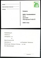 Bund PP104 B2/024 RUNDSENDEDIENST BGSV Stahl Olpe 1982 - Cartoline Private - Nuovi