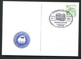 Bund PP104 B2/029 KLEINBAHN-AKTIEN-GESELLSCHAFT KIEL-SCHÖNBERG Sost. 1980 - Postales Privados - Usados