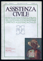 RIVISTA "ASSISTENZA CIVILE" DEL 1917  ARTICOLI SUL RUOLO DELLA DONNA NELLA SOCIETA ITALIANA DEI PRIMI DEL 900 (STAMP57) - Art, Design, Décoration