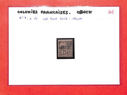 OBOCK  - Ex Colonies Francaises - N°7 -neuf X - Cote Yvert 2022 :135.00€ (voir  Scan ) - Ongebruikt