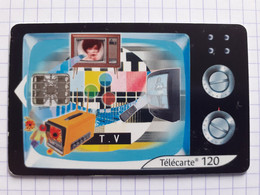 F1052 120U SC7 03/00 Le XXe Siècle Carte N°4 - La Télévision - 2000