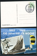 Bund PP104 C2/015 SEGELREGATTA Kieler Woche Sost. Kiel 1982 - Cartoline Private - Usati