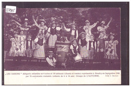 BOUDRY - THEATRE - LES SAISONS, ALLEGORIE ENFANTINE EN 4 ACTES - SEPTEMBRE 1908 - TB - Boudry