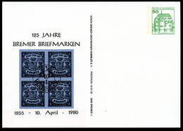 Bund PP104 D2/005 125 J. BRIEFMARKEN BREMEN 1980 - Cartoline Private - Nuovi