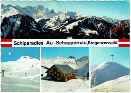 CPSM Autriche, Schiparadies Au - Schoppernau, Bregenzerwald - Bregenzerwaldorte