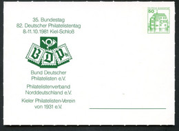 Bund PP104 D2/032 PHILATELISTENTAG KIEL 1981 NGK 12,00 € - Privatpostkarten - Ungebraucht