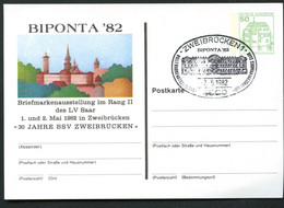 Bund PP104 D2/062 STADTBILD ZWEIBRÜCKEN Sost. Schloss 1982 - Postales Privados - Usados