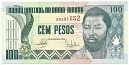 Guiné-Bissau - 100 Pesos - 01.03.1990 - P 11 - Unc. - Serie BA - Domingos Ramos - Guinee-Bissau