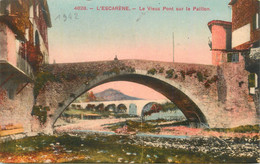 CPA FRANCE 06 " L'Escarène, Le Vieux Pont Sur Le Paillon".. - L'Escarène