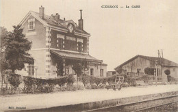 CPA FRANCE 77 " Cesson, La Gare". - Cesson