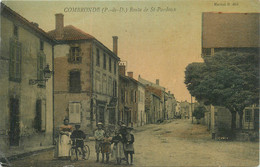 CPA FRANCE 63 " Combronde, Route De St Perdoux". - Combronde