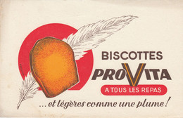 BUVARD & BLOTTER - Biscottes PROVITA - Illustration Plume - Biscottes