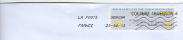 Vignette GAPA Deux Sèvres COUTURE ARGENSON AP Agence Postale Communale De 2013 - 2000 Type « Avions En Papier »