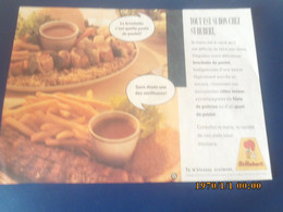 SET TABLE PUBLICITAIRE  EN PAPIER   RESTAURANT ST HUBERT TOUT EST BON - Reclameservetten