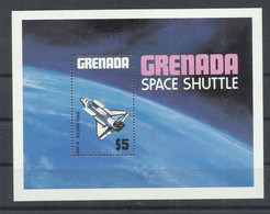 GRENADA , HOJA BLOQUE TEMA ESPACIAL   MNH  ** - Amérique Du Sud