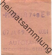 Schweiz - Autofähre Beckenried Gersau - Fahrschein 1969 - Europa