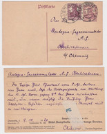 97980 Ganzsachen Postkarte P116 Zudruck Sächs Dampfkessel Überwachung Chemnitz - Cartes Postales