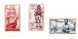 Nouvelle-Calédonie N°190 à 192** - Unused Stamps