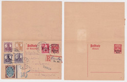 97922 Ganzsachen Postkarte P127 Ambach Nach München 1920 - Briefkaarten