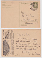 97888 DR Ganzsachen Postkarte P199 Zudruck Kaufhaus Carl Peters Köln 1932 - Tarjetas