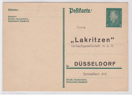 97877 Ganzsachen Postkarte P181 Zudruck 'Lakritzen' Verkaufsgesell. Düsseldorf - Briefkaarten