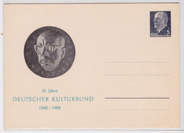 97208 Ganzsachen 5 Pf Ulbricht Ak 20 Jahre Deutscher Kulturbund 1945-1965 - Autres & Non Classés