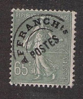 FRANCE - 65 CTS (*) YT #49 /75 - 1893-1947