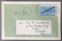USA, Poste Aérienne Sur Enveloppe De YONKERS 1945 Pour La Belgique - (B2400) - Cartas