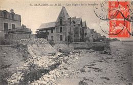 14-SAINT-AUBIN-SUR-MER- LES DEGÂTS DE LE TEMPÊTE - Saint Aubin
