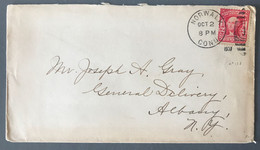 USA N°158 Sur Enveloppe De NORWALK CONN. 1907 Pour ALBANY (N.Y.) - (B2458) - Brieven En Documenten