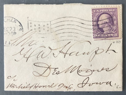 USA N°169 Sur Petite Enveloppe Pour DesMoines - (B2465) - Storia Postale
