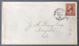 USA N°60 Sur Enveloppe De NEW HEAVEN CONN. 1885 - (B2467) - Lettres & Documents