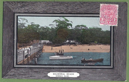 CPA Vue Rare Image Vernie - AUSTRALIE - SYDNEY - BALMORAL BEACH - Petite Animation, Barques, Petit Voilier - Sydney