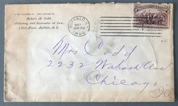 USA N°85 Sur Enveloppe De BUFFALO N.Y. 1894 Pour Chicago - (B2493) - Covers & Documents