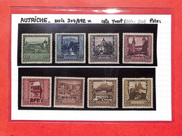 AUTRICHE - Serie 304/312 Neufs X  - Cote Yvert 2014:50.00 € ( Voir Scan Et Descriptif De La Vente) - Autres & Non Classés