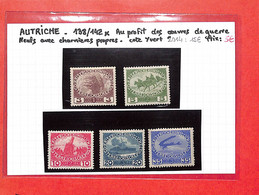 AUTRICHE - Serie 138/142 Neufs X  - Cote Yvert 2014:15.00 € ( Voir Scan Et Descriptif De La Vente) - Other & Unclassified