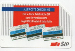 SCHEDA TELEFONICA - PHONE CARD - ITALIA - TELECOM - SIP - Publiques Thématiques