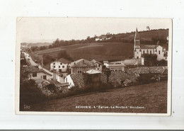 BEHOBIE CARTE PHOTO L'EGLISE LA ROUTE D'HENDAYE 1938 - Béhobie