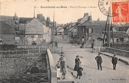 76-NEUFCHATEL-EN-BRAY- PONT ET PASSAGE A NIVEAU - Neufchâtel En Bray