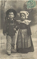 Ref 735- Finistere - Costumes - Enfants - Elliant   - - Elliant