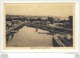Carte De MACON La Gare D' Eau ( Peu Courante ) ( Recto Verso ) - Macon